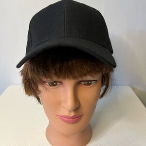 New WOT Unbranded Blank  Ball Cap Hat Velcro Adjustable Baseball.